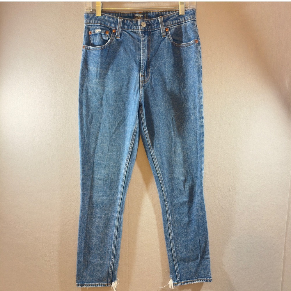 569 | Abercrombie & Fitch Simone Womens 27 4R High Rise Slim Jeans Blue